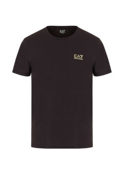 EA7 T-SHIRT IN JERSEY CON LOGO METAL