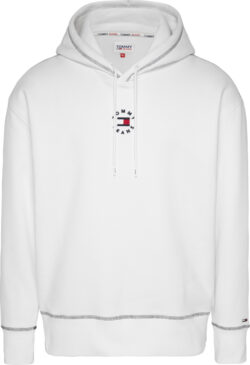 TOMMY JEANS FELPA RELAXED FIT CON CAPPUCCIO