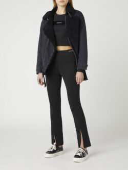 CALVIN KLEIN JEANS PANTALONI DA TUTA IN JERSEY MILANO RICICLATI SLIM