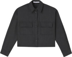 CALVIN KLEIN CAMICIA FLANNEL BLEND OVERSHIRT