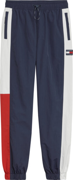 TOMMY JEANS PANTALONE ANTIVENTO CON MOTIVO COLOR BLOCK