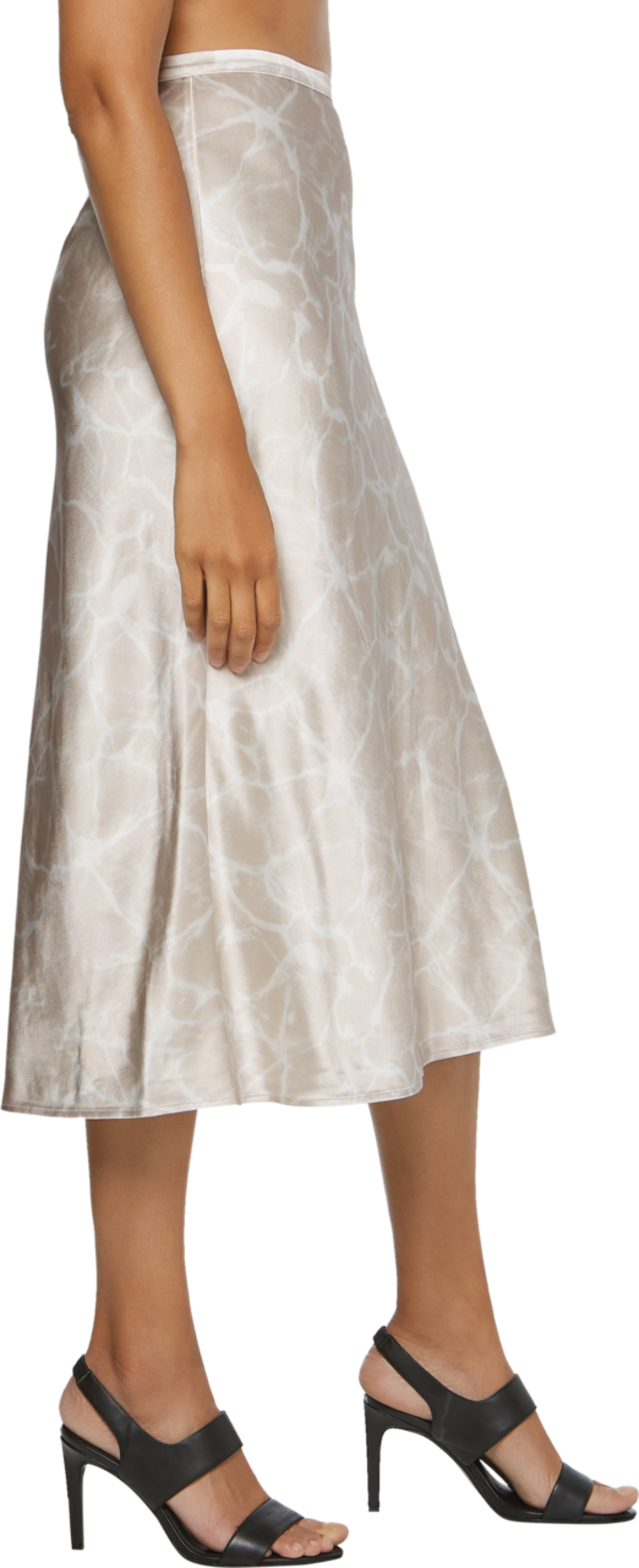 Alternative view of CALVIN KLEIN DONNA GONNA LIQUID PRINT CUT MIDI SKIRT