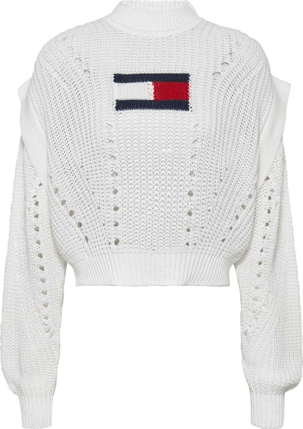 TOMMY JEANS MAGLIA OVERSIZED CON BANDIERA SUL DAVANTI
