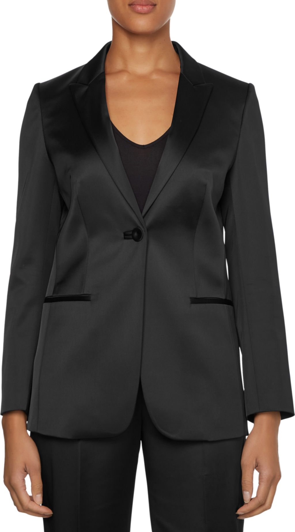 Alternative view of CALVIN KLEIN BLAZER MONOPETTO IN SATIN