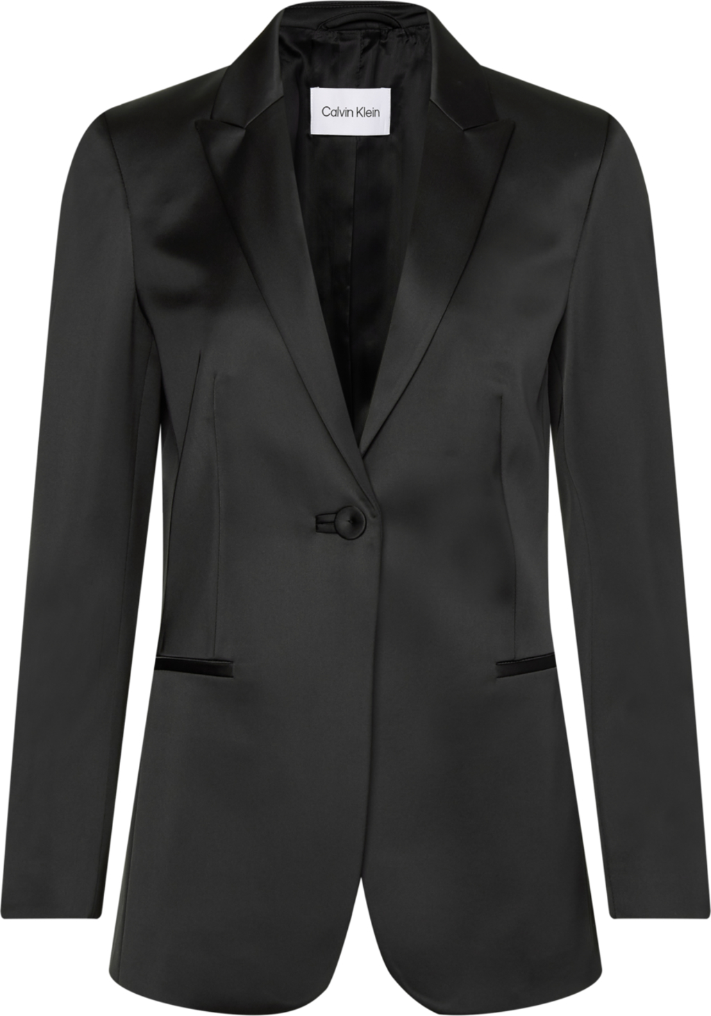 CALVIN KLEIN BLAZER MONOPETTO IN SATIN