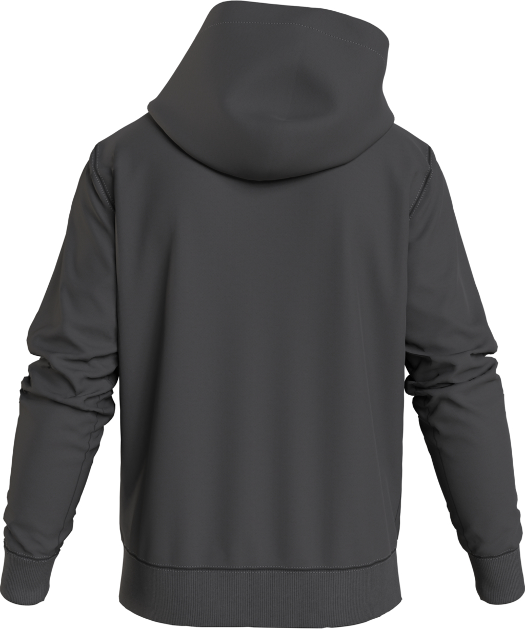 Alternative view of CALVIN KLEIN JEANS FELPA IN COTONE BIOLOGICO CON CAPPUCCIO E MONOGRAMMA