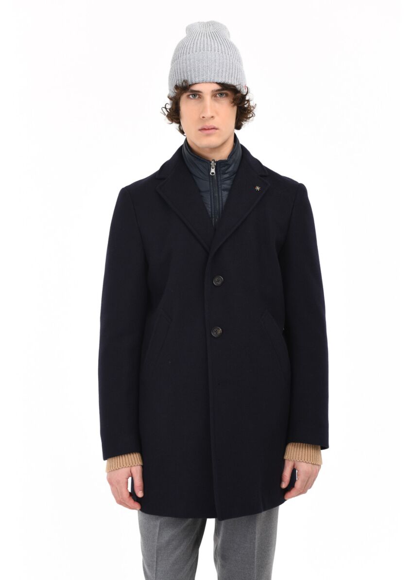 MANUEL RITZ CAPPOTTO IN PANNO MISTO LANA