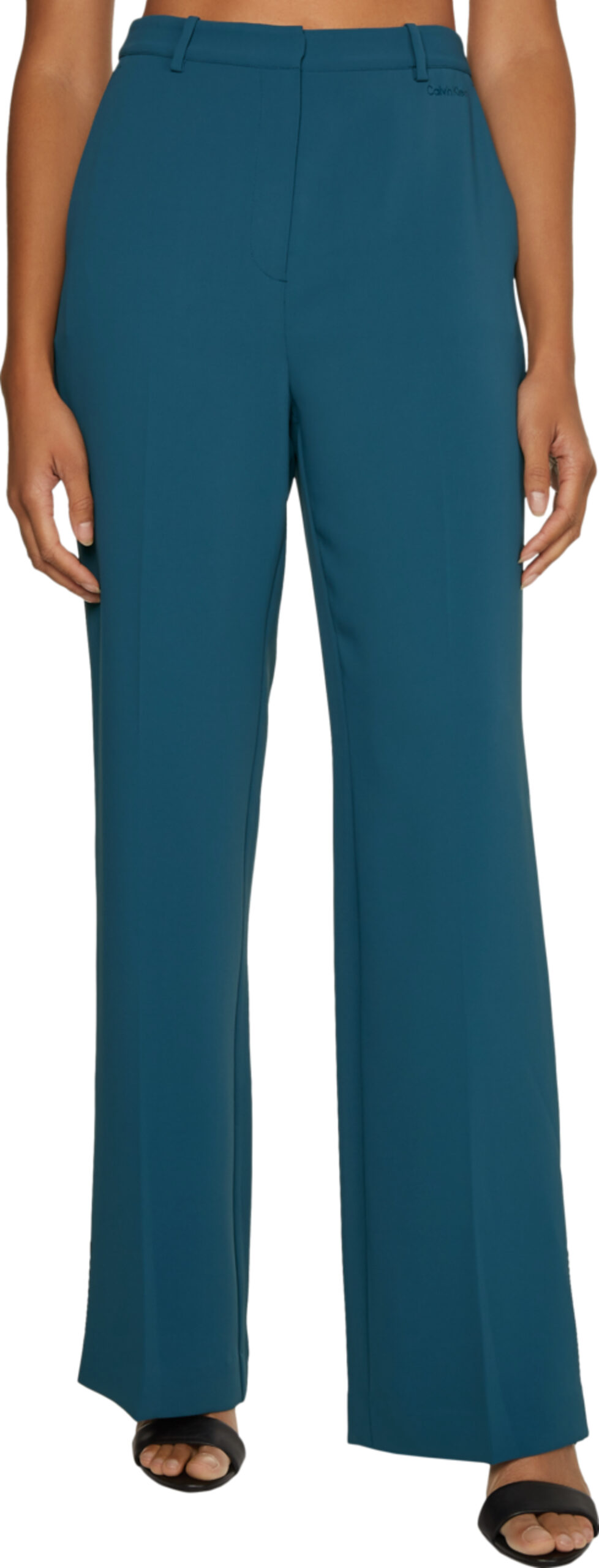 CALVIN KLEIN PANTALONI TRAVEL CREPE WIDE LEG