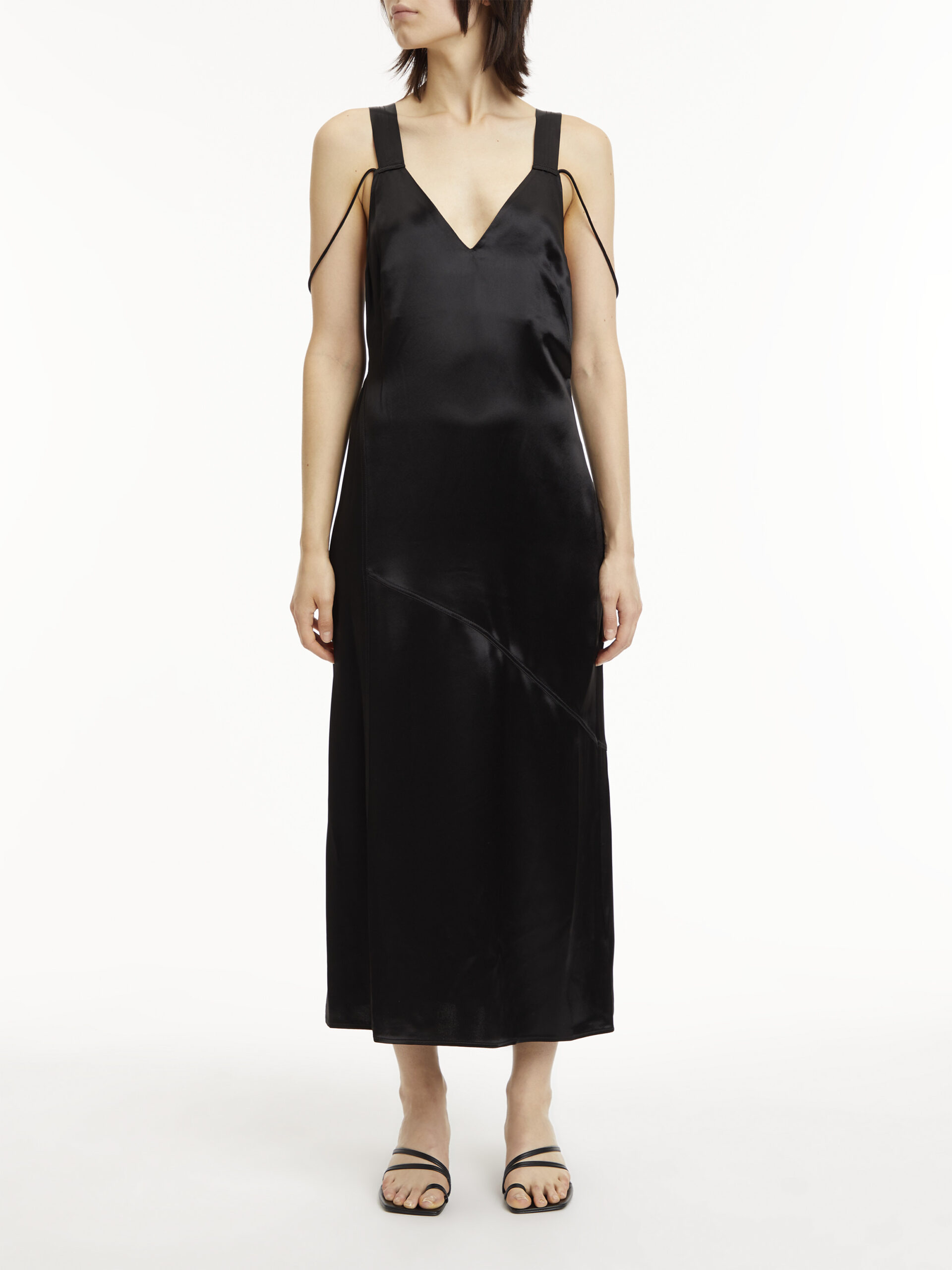 CALVIN KLEIN ABITO NAIA WIDE STRAP MIDI
