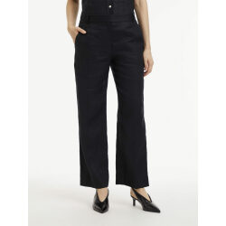 CALVIN KLEIN PANTALONI IN LINO SLIM STRAIGHT CROPPED