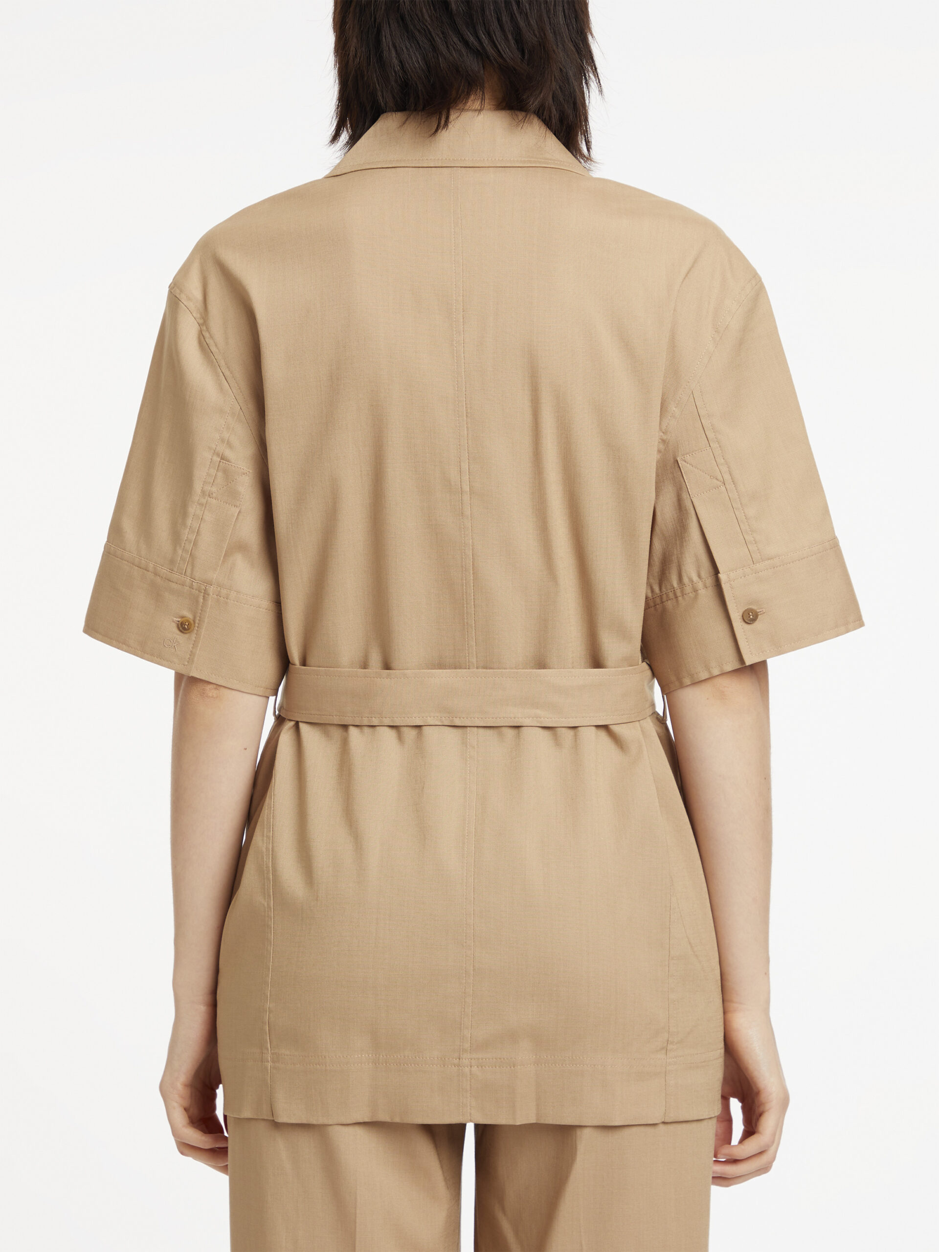 Alternative view of CALVIN KLEIN SOFT TAILORED TENCEL LONG SHIRT