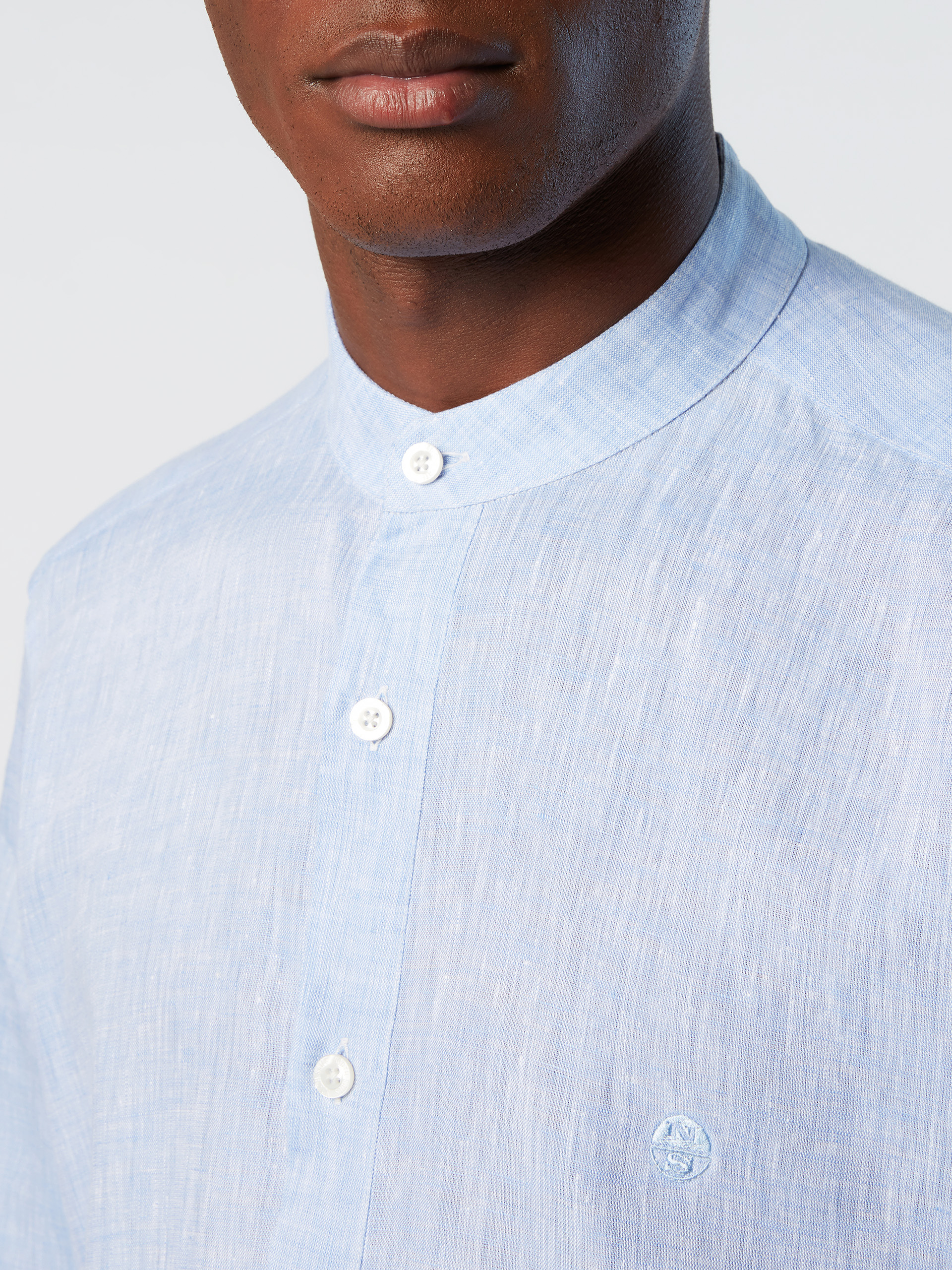 NORTH SAILS CAMICIA IN LINO ALLA COREANA