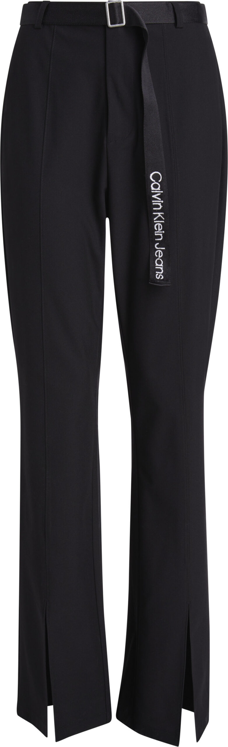CALVIN KLEIN JEANS PANTALONI CON CINTURA E ORLO CON SPACCHETTO