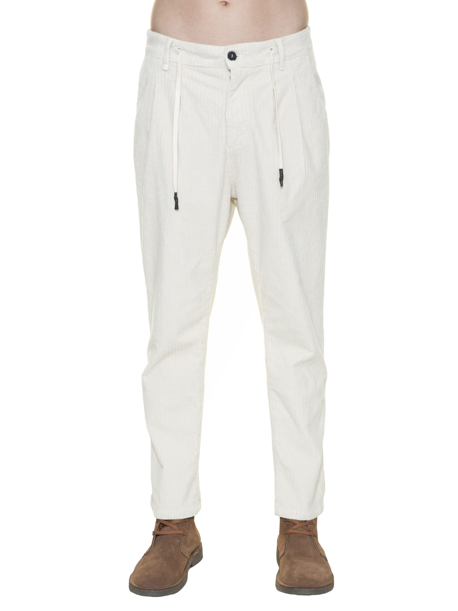 BL.11 PANTALONE CON COULISSE IN VELLUTO A COSTE ROCCIATORE