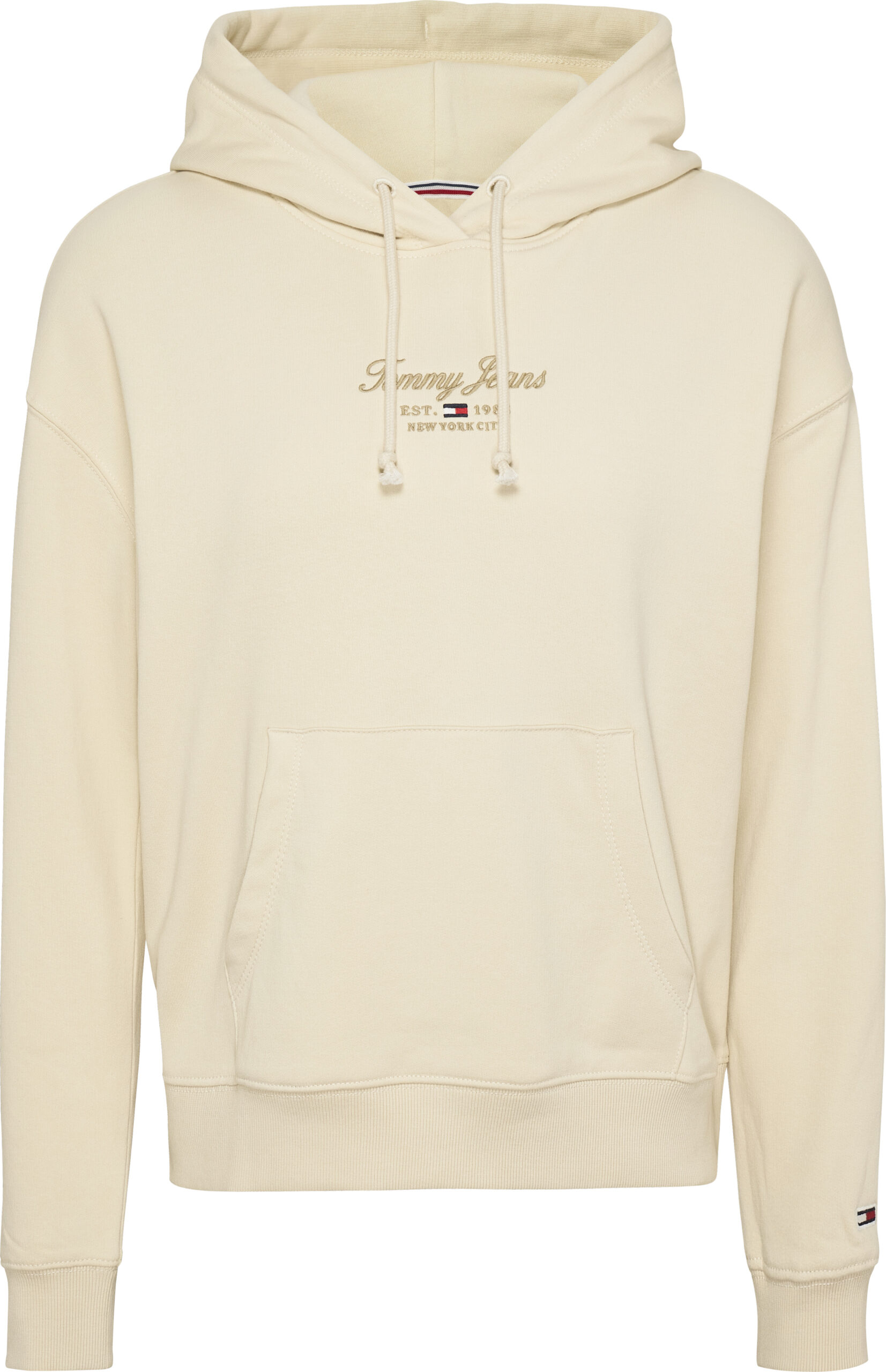 TOMMY JEANS FELPA ESSENTIAL SQUADRATA CON CAPPUCCIO