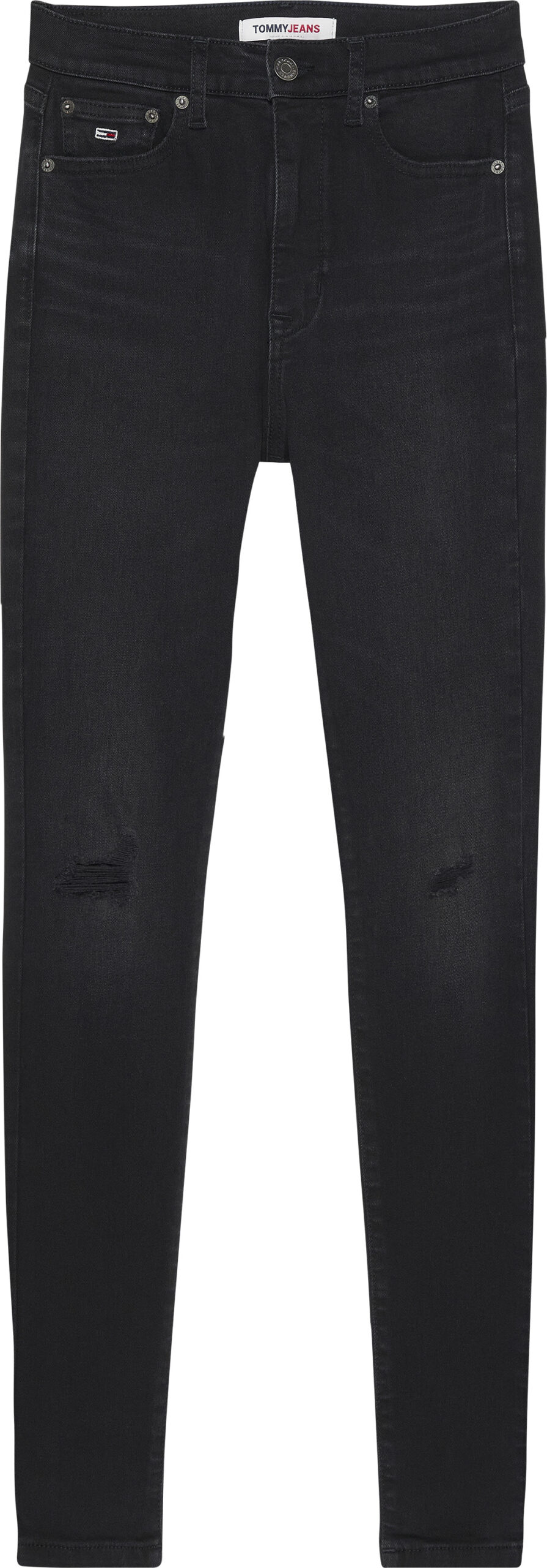 TOMMY JEANS DISTRESSED JEANS SYLVIA SUPER SKINNY FIT A VITA ALTA