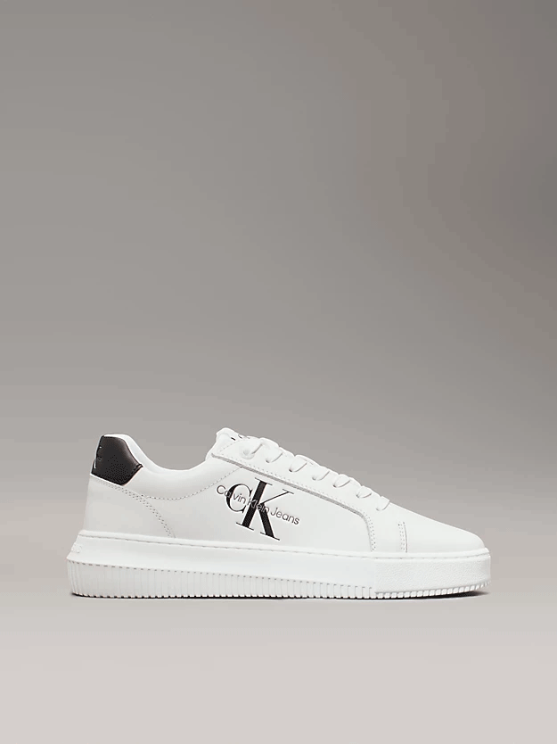 CALVIN KLEIN SCARPE CHUNKY IN PELLE