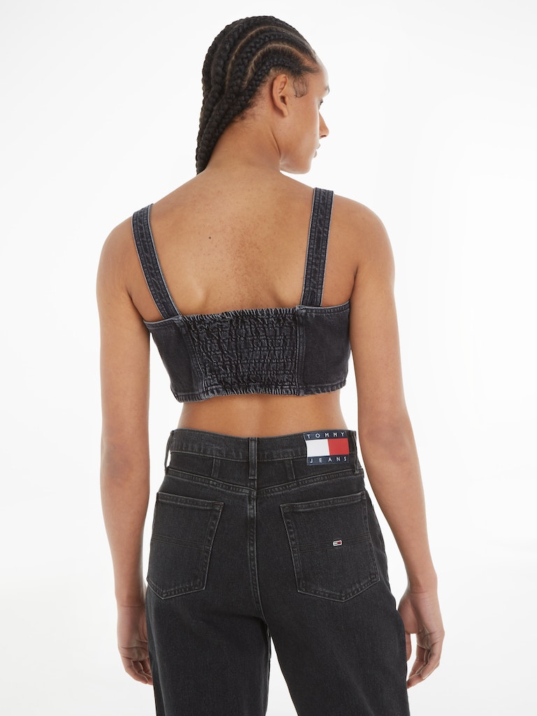 Alternative view of TOMMY JEANS CROP TOP BUSTIER SKINNY FIT IN DENIM