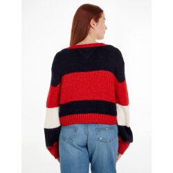 Alternative view of TOMMY JEANS CARDIGAN CROP CON MOTIVO COLOR BLOCK