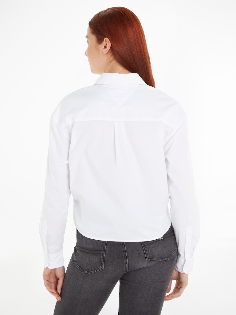 Alternative view of TOMMY JEANS CAMICIA CROP RELAXED FIT CON FIOCCO