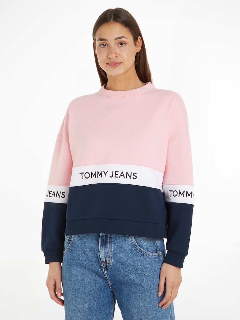 TOMMY JEANS FELPA CON MOTIVO COLOR BLOCK