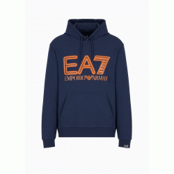 EA7 FELPA CON CAPPUCCIO LOGO SERIES
