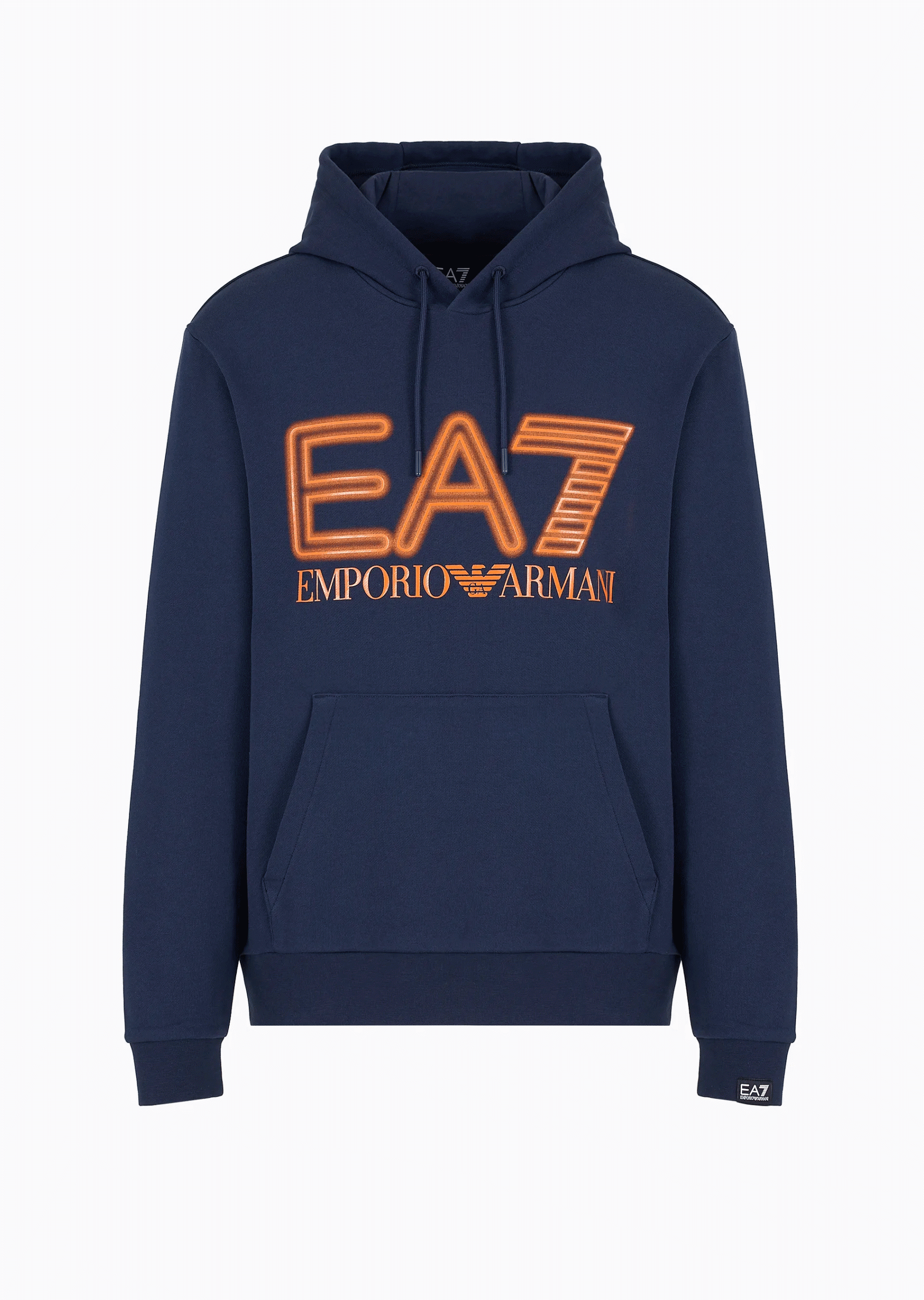 EA7 FELPA CON CAPPUCCIO LOGO SERIES
