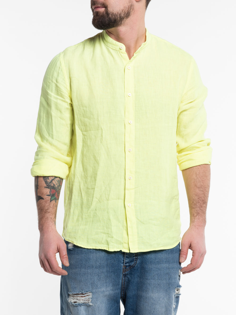 BL.11 CAMICIA FLUO IN LINO