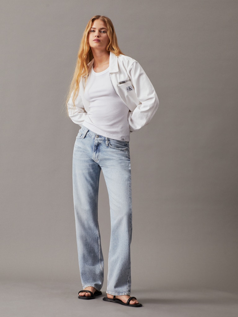Alternative view of CALVIN KLEIN JEANS GIACCA IN DENIM CON ZIP INTEGRALE