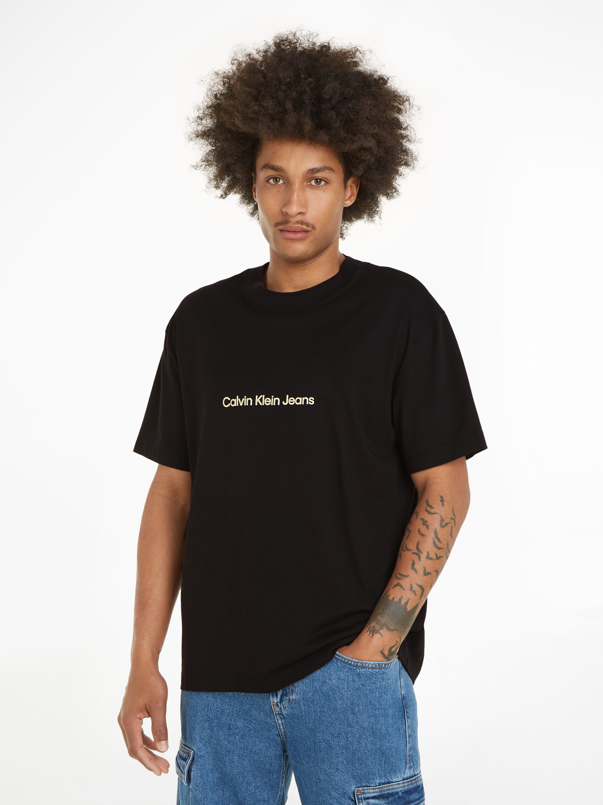 CALVIN KLEIN JEANS T-SHIRT CON LOGO POSTERIORE