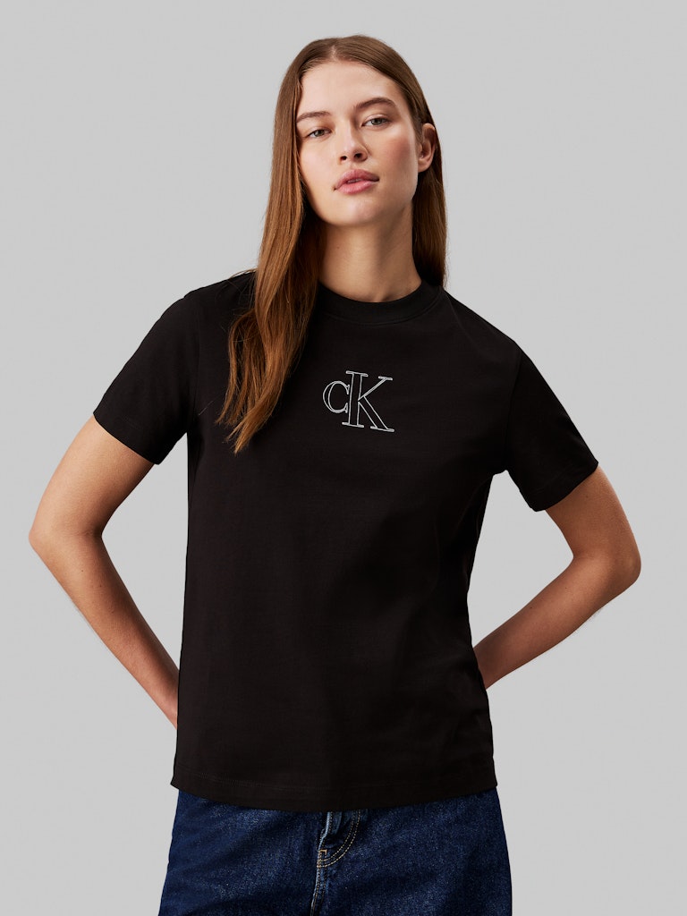 Alternative view of CALVIN KLEIN JEANS T-SHIRT CON MONOGRAMMA