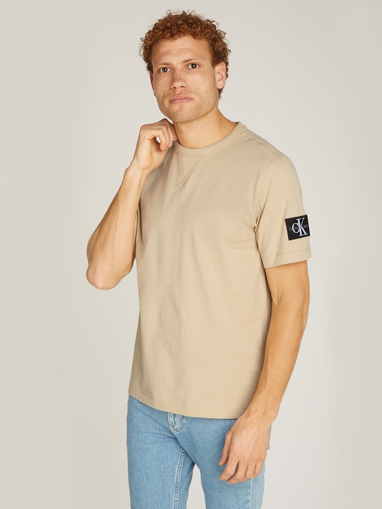 CALVIN KLEIN JEANS T-SHIRT IN COTONE CON STEMMA