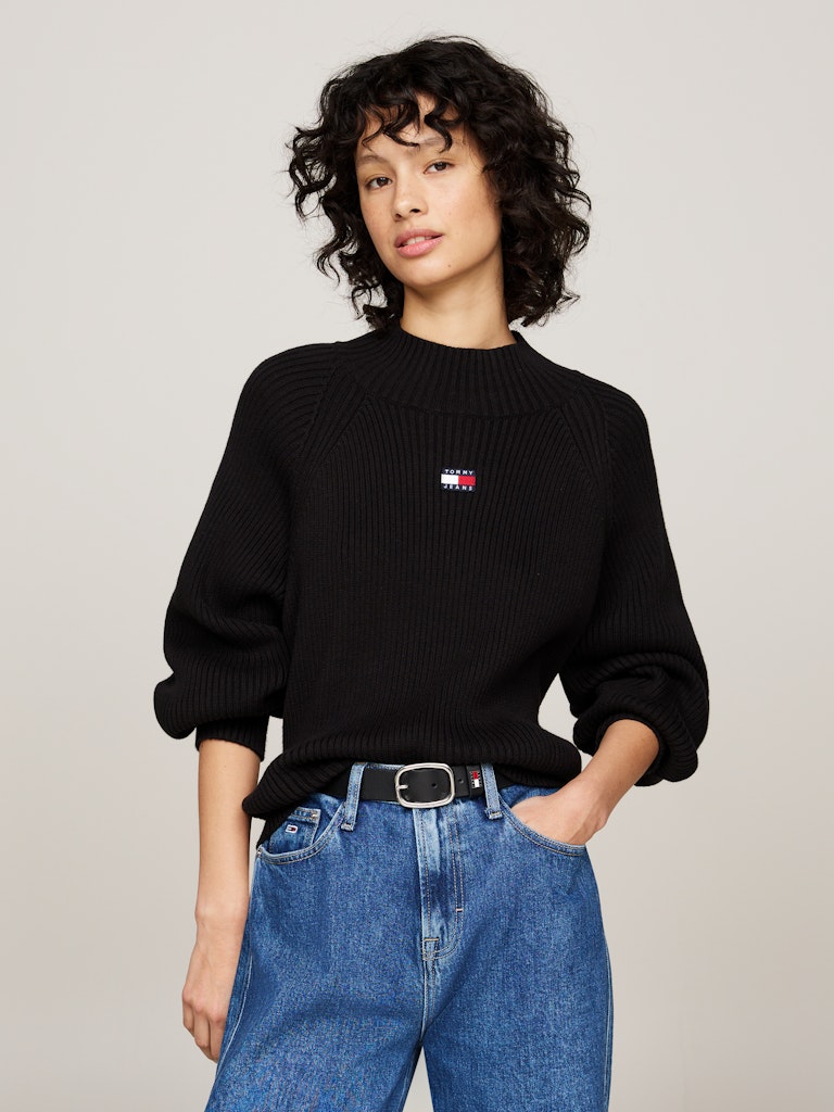 TOMMY JEANS PULLOVER SQUADRATO CON DISTINTIVO TOMMY
