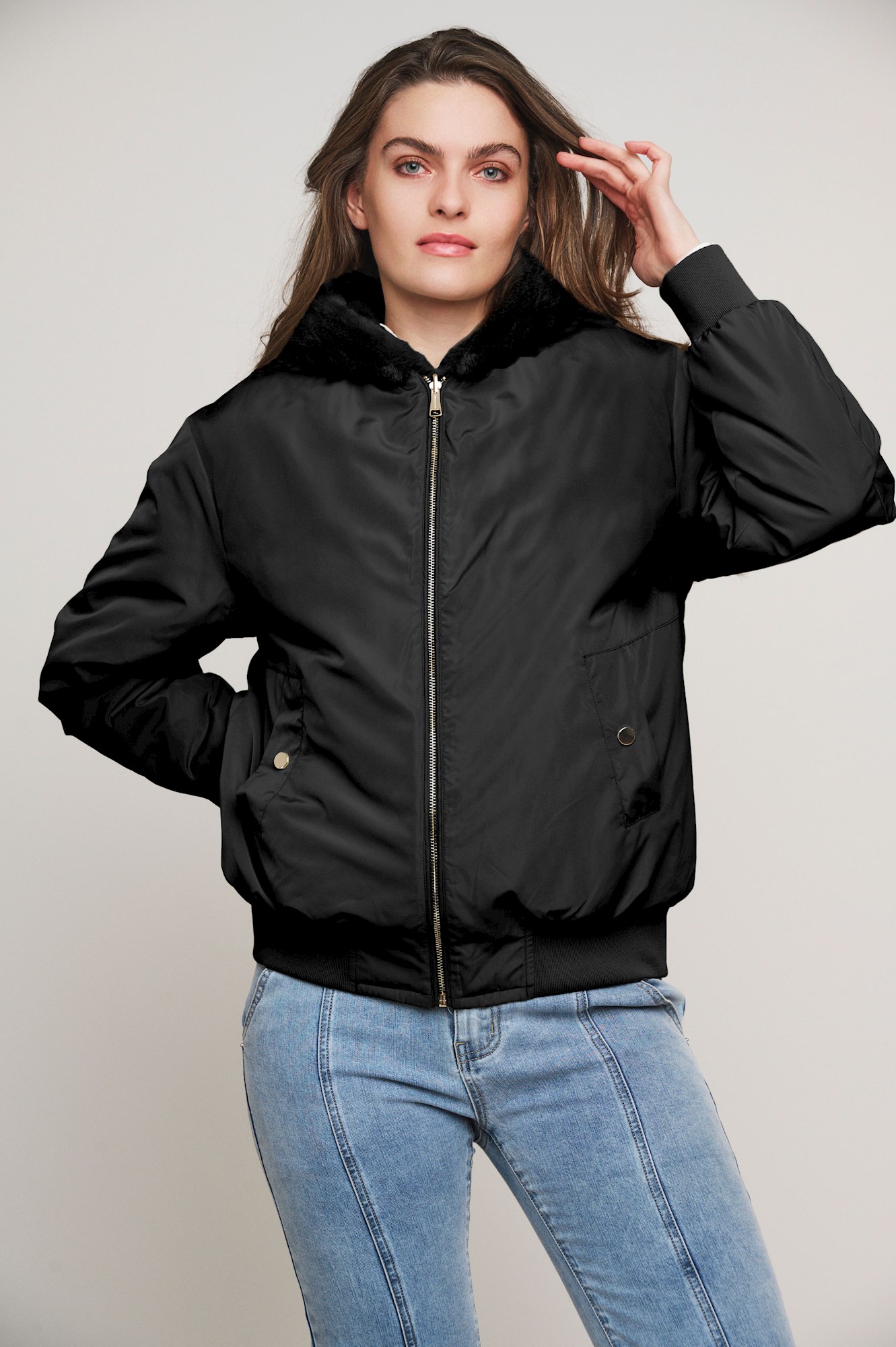 RINO & PELLE BOMBER REVERSIBLE RUBIA