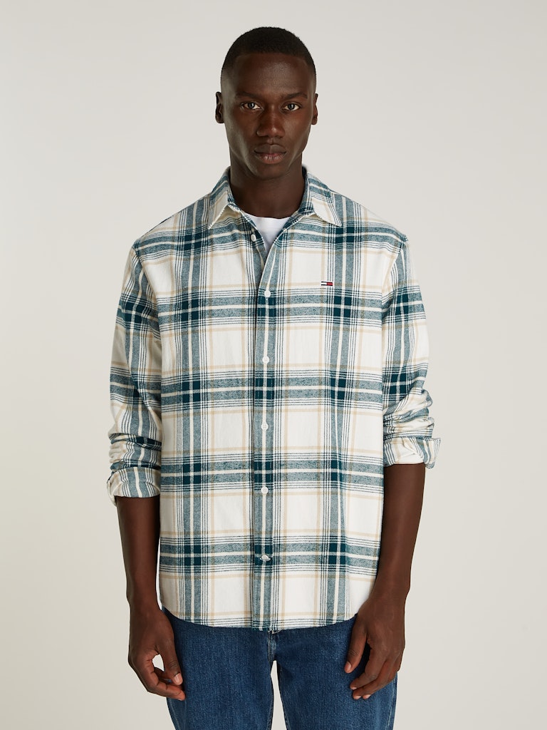 TOMMY JEANS CAMICIA RELAXED FIT IN FLANELLA