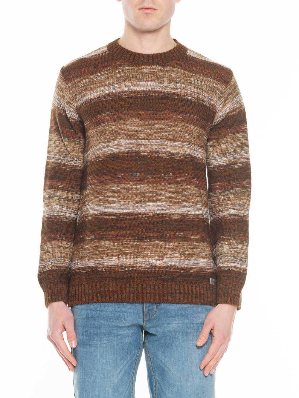 BL.11 MAGLIA GIROCOLLO MELANGE STRATI