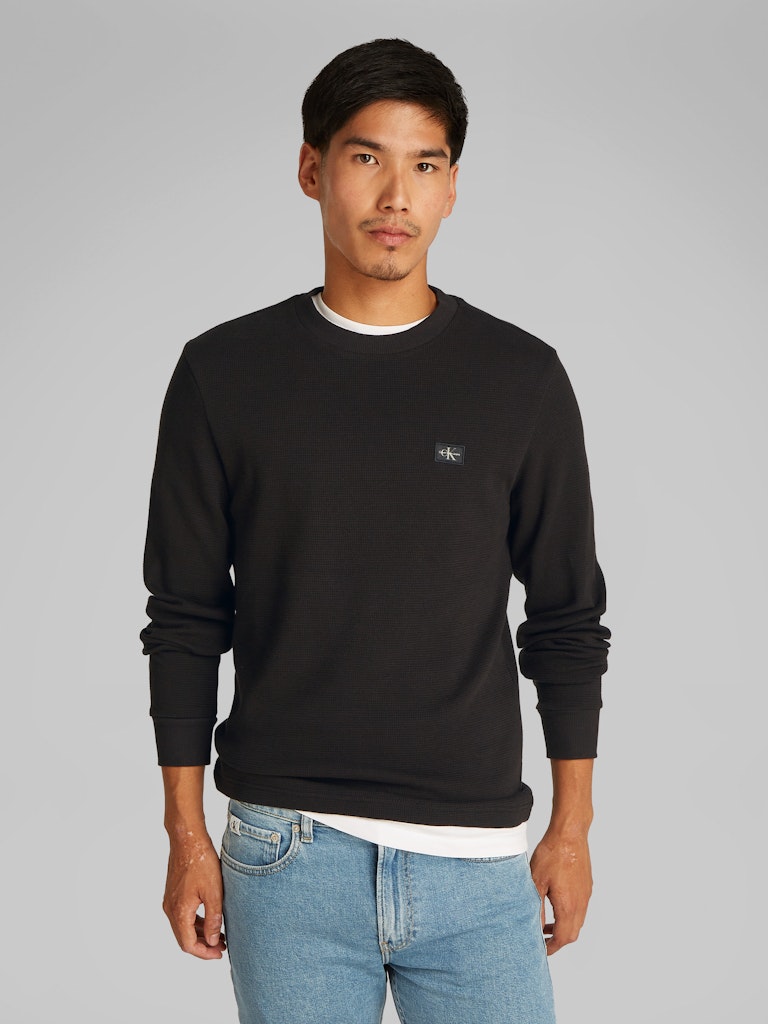 Alternative view of CALVIN KLEIN JEANS T-SHIRT MANICHE LUNGHE A NIDO D'APE
