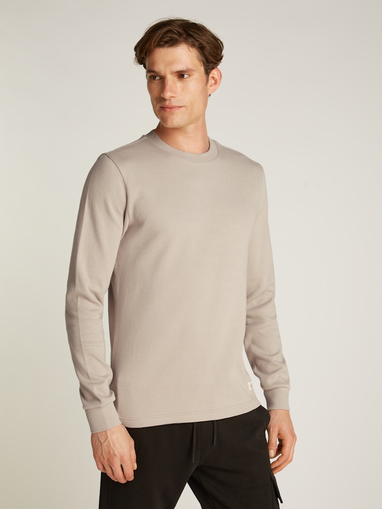 CALVIN KLEIN JEANS T-SHIRT MANICHE LUNGHE A NIDO D'APE