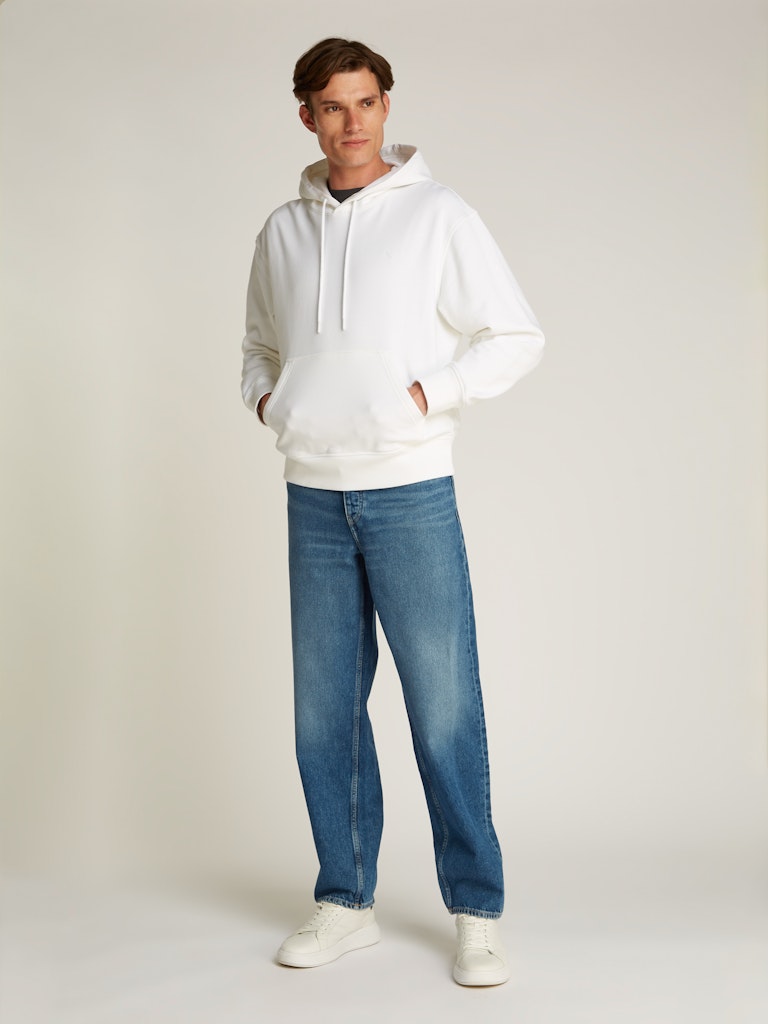Alternative view of CALVIN KLEIN JEANS FELPA CON CAPPUCCIO E LOGO DIETRO