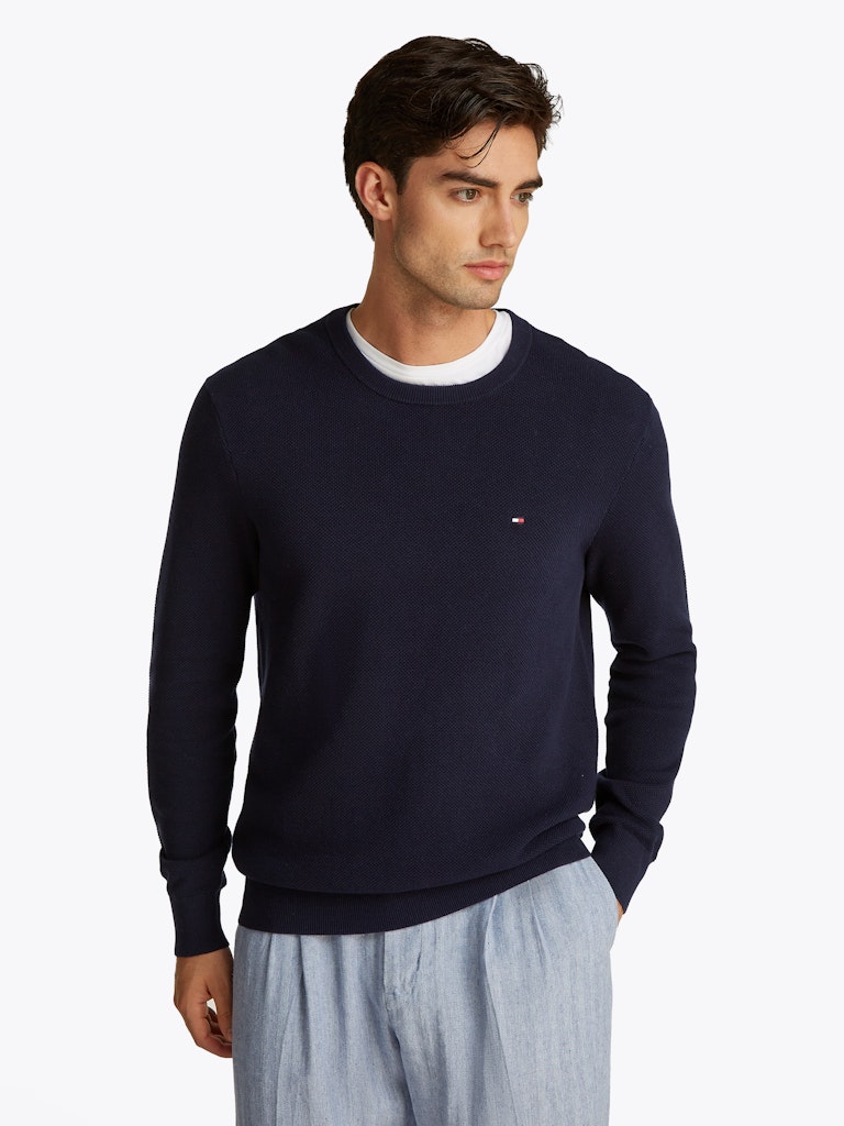 Alternative view of TOMMY HILFIGER PULLOVER CON TRAMA A NIDO D'APE