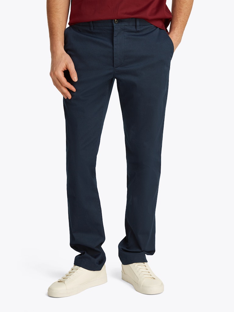 TOMMY HILFIGER PANTALONI CHINO DRITTI TESTURIZZATI