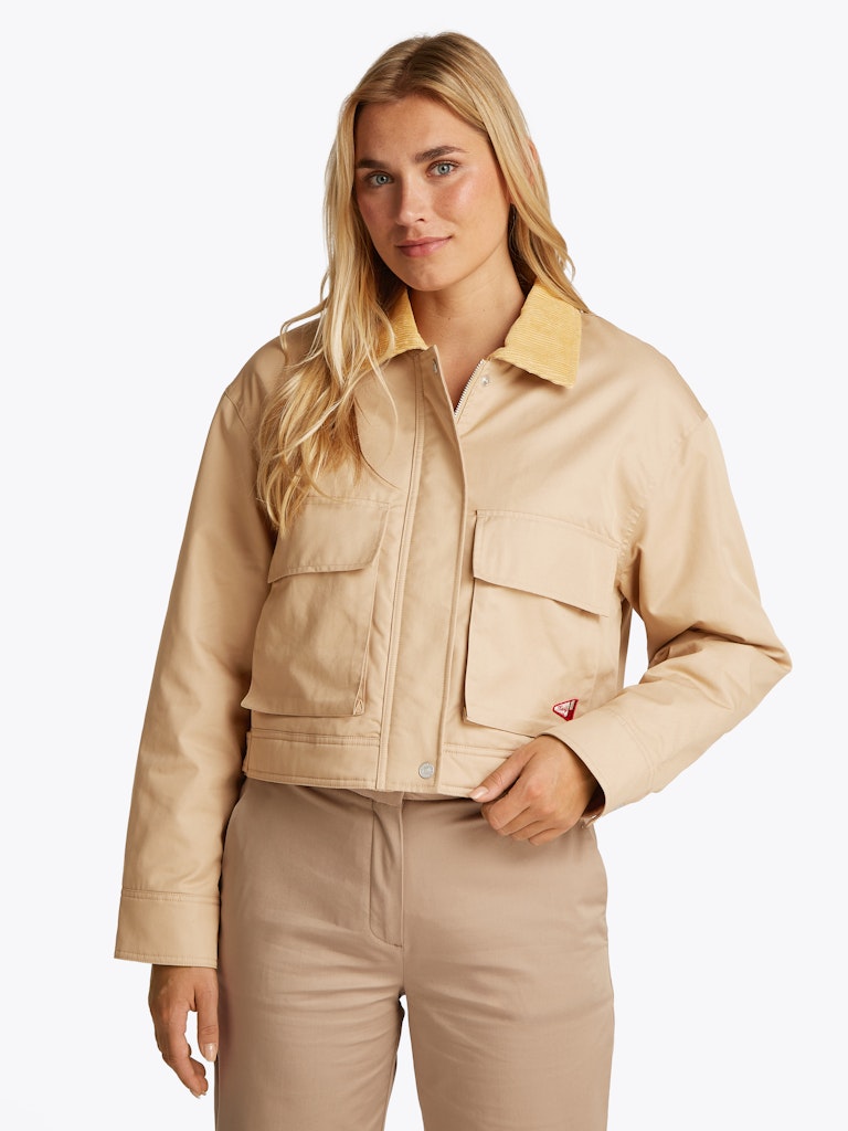 TOMMY JEANS GIACCA IN TWILL CON COLLETTO IN VELLUTO