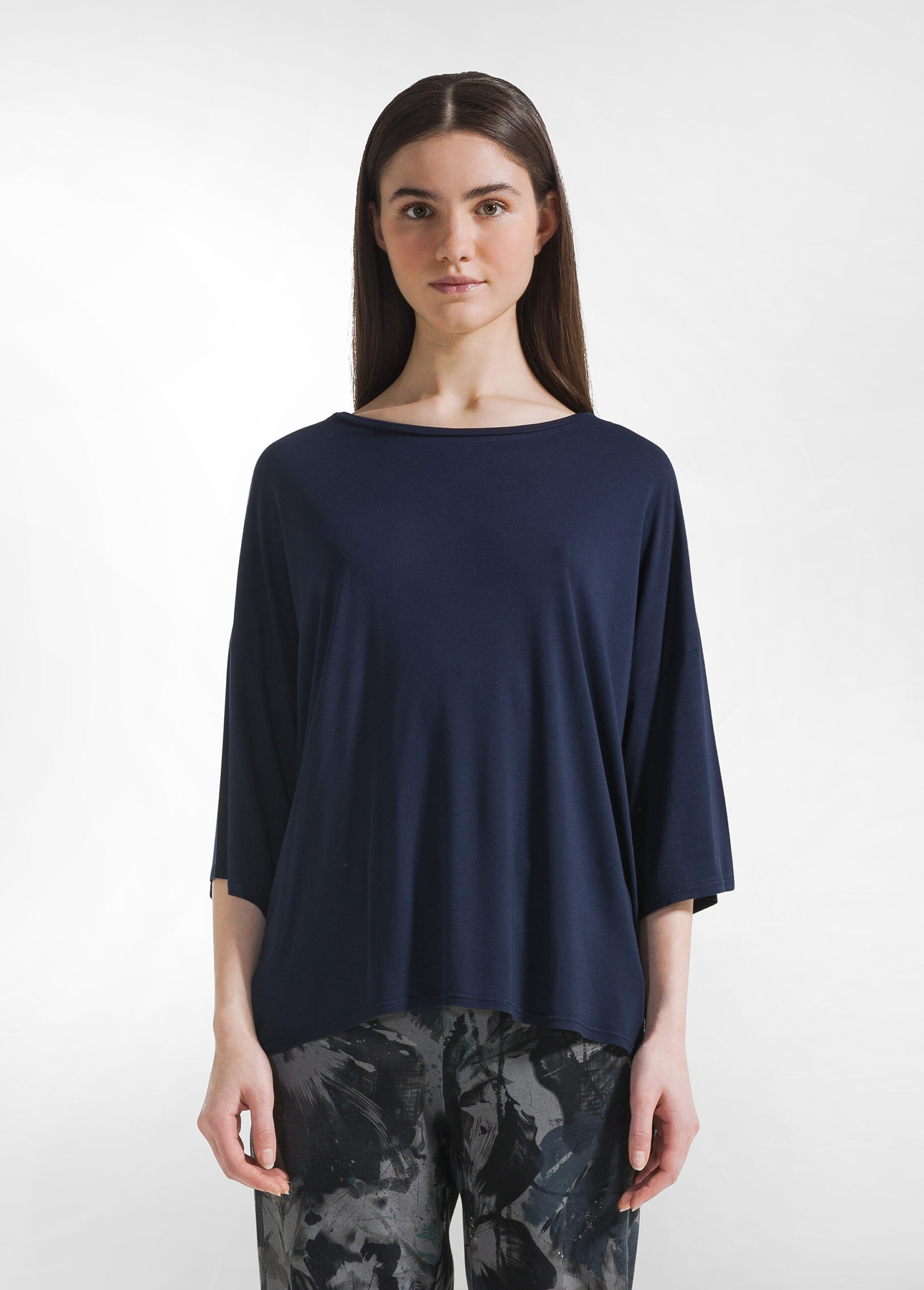 DEHA T-SHIRT MAXI IN VISCOSA