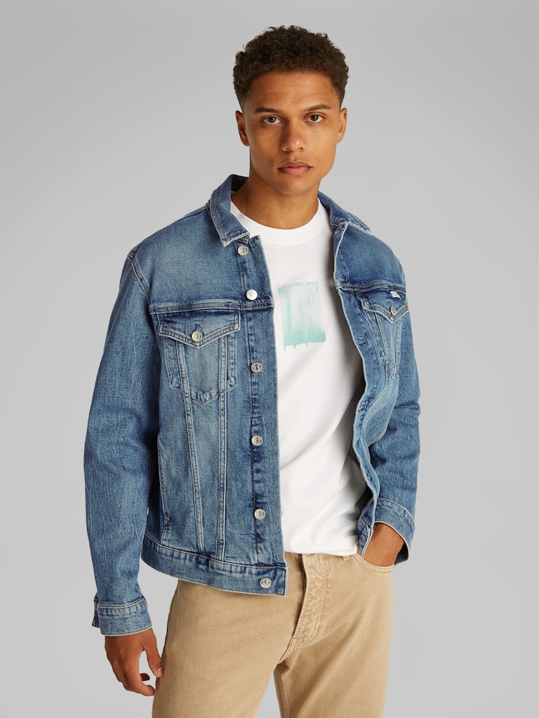 CALVIN KLEIN JEANS GIUBBOTTO DI JEANS SLIM FIT