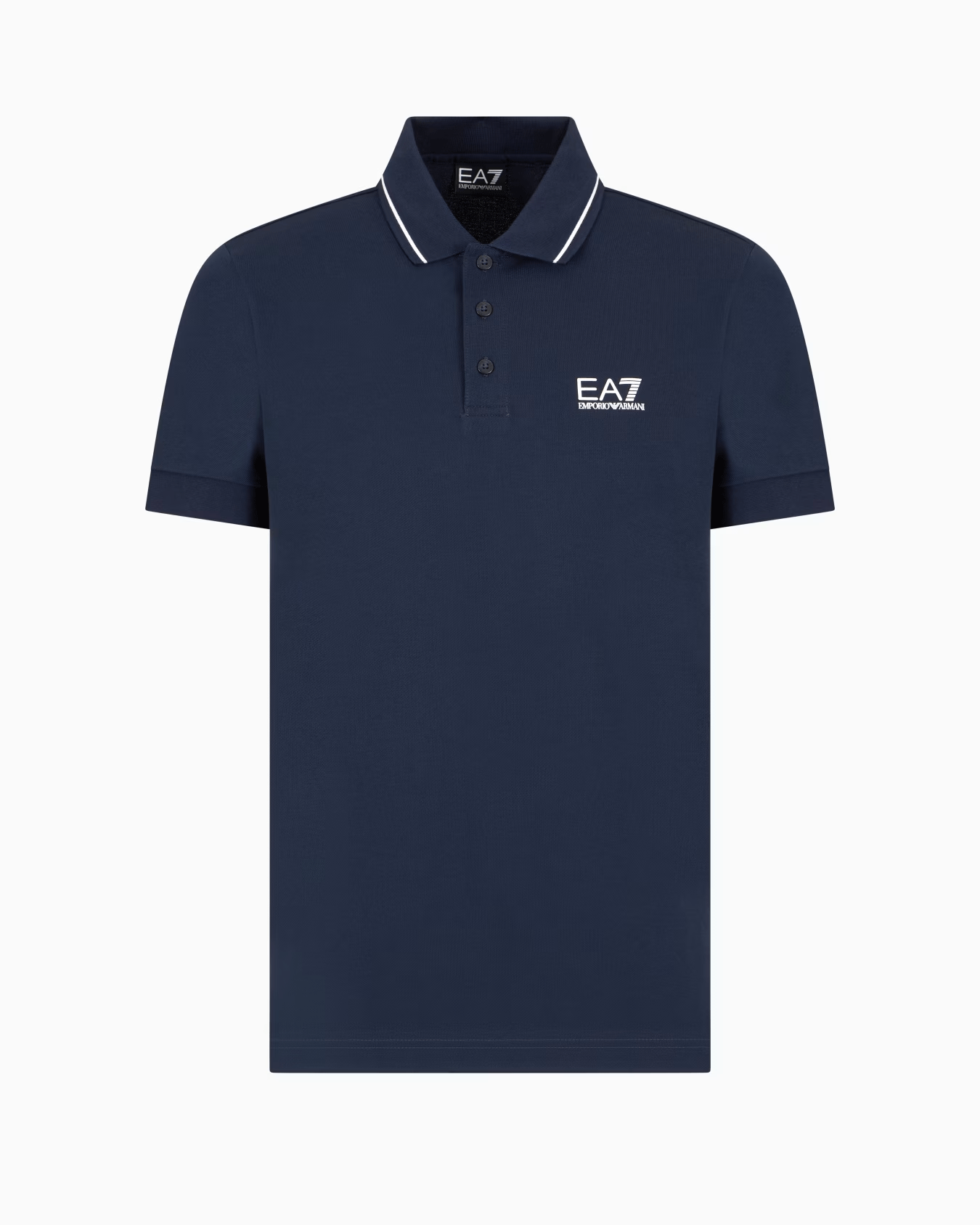 EA7 POLO CORE IDENTITY IN PIQUET DI COTONE STRETCH
