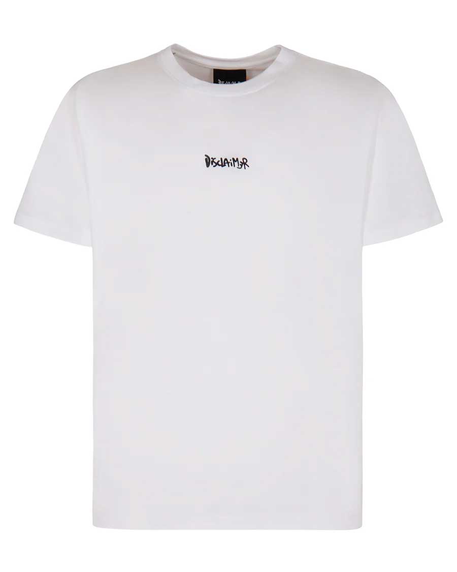DISCLAIMER T-SHIRT MANICA CORTA CON STAMPA LOGO SUL RETRO