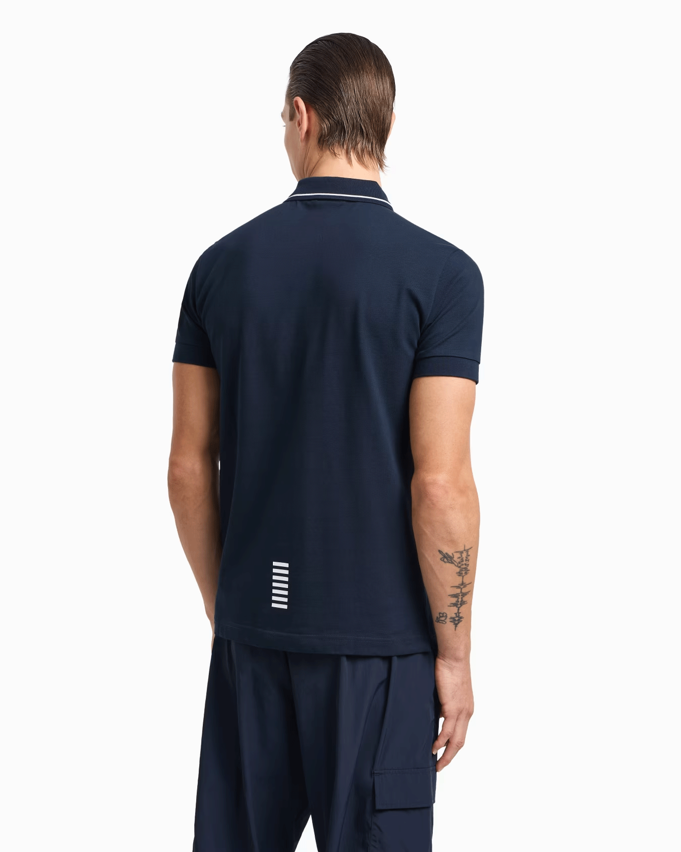 Alternative view of EA7 POLO CORE IDENTITY IN PIQUET DI COTONE STRETCH