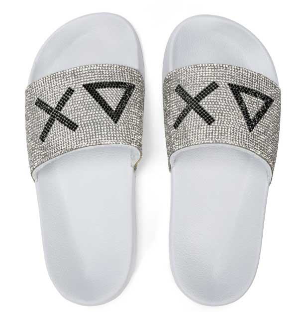 SUN68 SLIPPERS CON LOGO DI STRASS