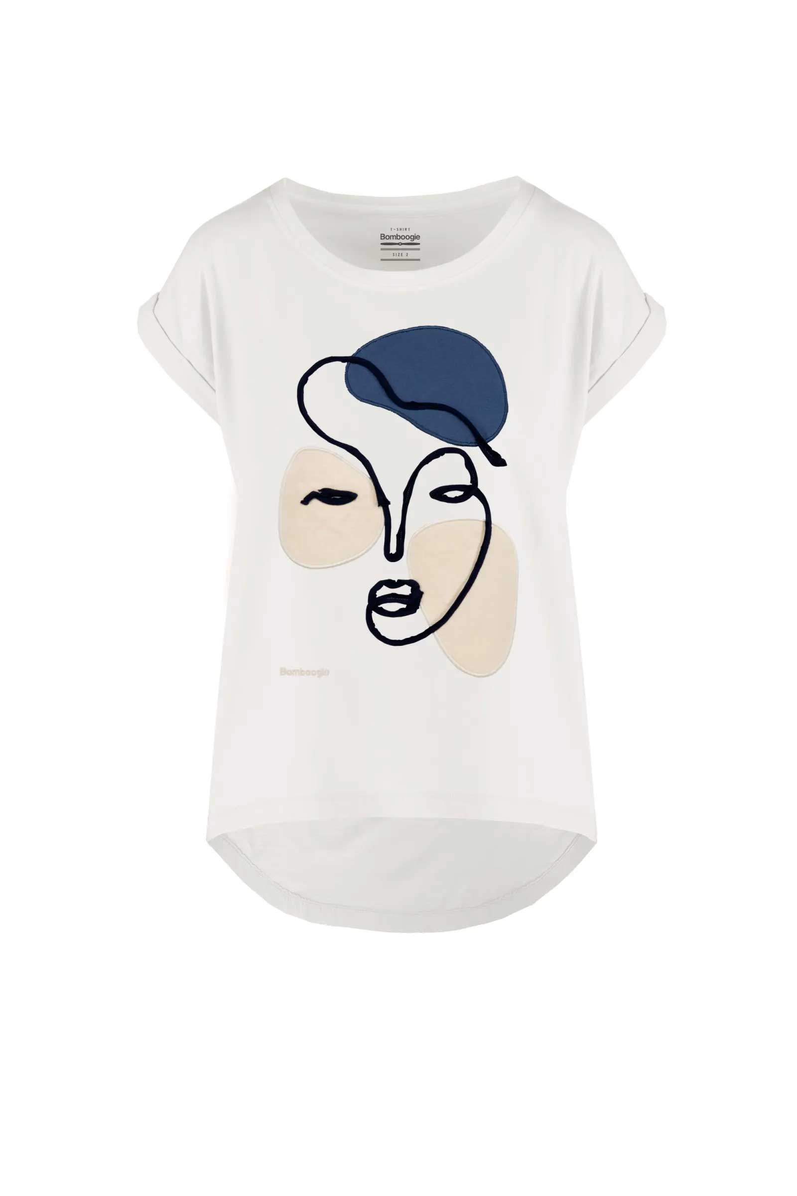 BOMBOOGIE T-SHIRT IN COTONE CON RICAMO