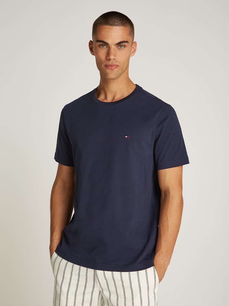 TOMMY HILFIGER T-SHIRT CON BANDIERINA RICAMATA